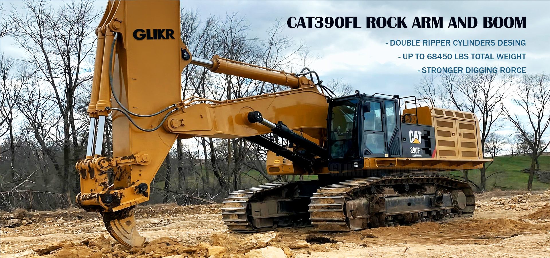 CAT390FL-ROCK ARM AND BOOM