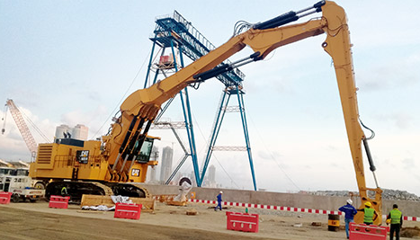 33.5 Meters 3-Piece Super Long Front Boom Working in Colombo